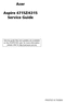 Thumbnail Acer Aspire 4315 Guide Repair Manual