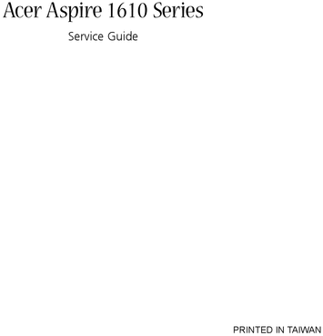 Product picture Acer Aspire 1610 Guide Repair Manual